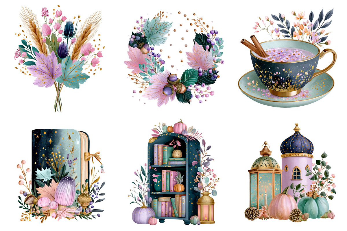 Fall Cottagecore Clipart Set, a Seasonal Illustration by Daily.Designs (Photo 4 of 5)