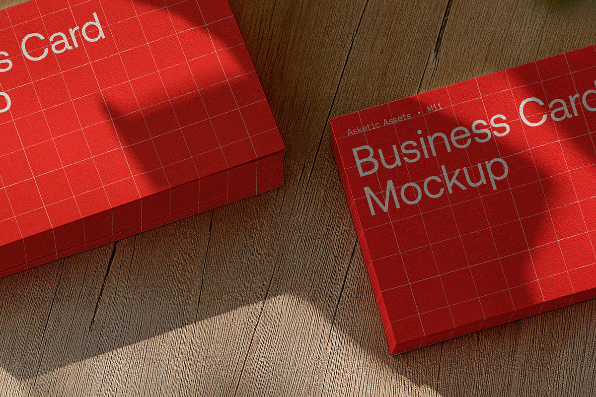 Business Card Mockup M11, a Merchandise Mockup by Asketic (Photo 3 of 4)