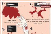 Blood brush NHD BrushProcreate, a Palette Add-On by Nan'Heidi (Thumbnail 5 of 5)