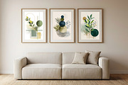 Abstract Botanical Geometric Art, a Poster Template by Pixeness Studio (Thumbnail 1 of 2)