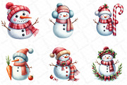 Funny Christmas Snowman Clipart, an Illustration by DreamPrint404 (Thumbnail 4 of 6)