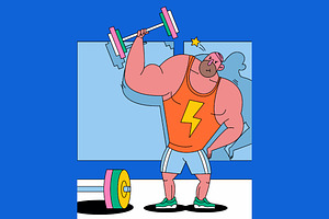 Gym Full Illustration, a Sport Illustration by graphicook