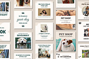 Pet Shop Social Media Post Templates, a Social Media Template by BoontenStudio (Thumbnail 2 of 7)