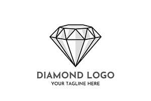 Diamond Logo Design Luxury Crystal, a Branding & Logo Template by Megafox Studio