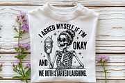 I Asked Myself if I m Okay Skeleton, a Work Illustration by Sublimation Artist (Thumbnail 3 of 9)