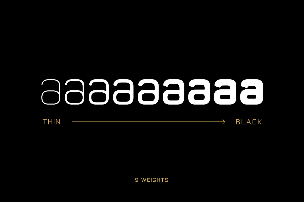 Nexium Round - Sci-Fi Inspired Sans, a Sans Serif Font by SL Studio (Photo 3 of 7)