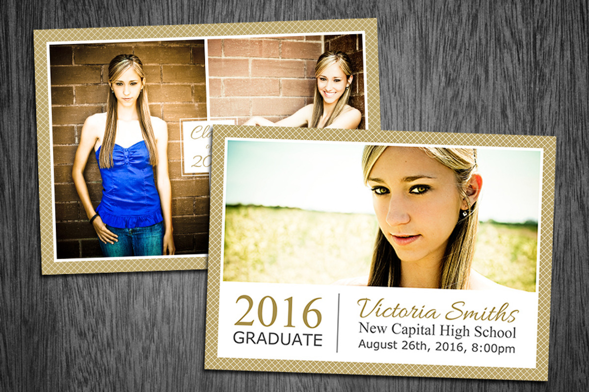 Graduation Card Template Photo 04, a Card Template by Supremer Studio (Photo 1 of 2)