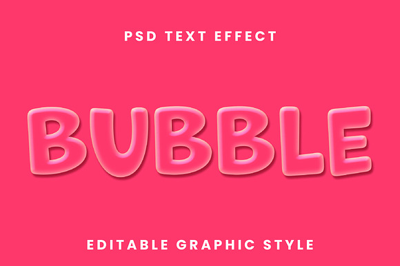 Bubble 3D Puffy Text Effect preview 2
