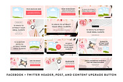 CANVA Social Media Templates, a Social Media Template by Bluchic (Thumbnail 5 of 6)