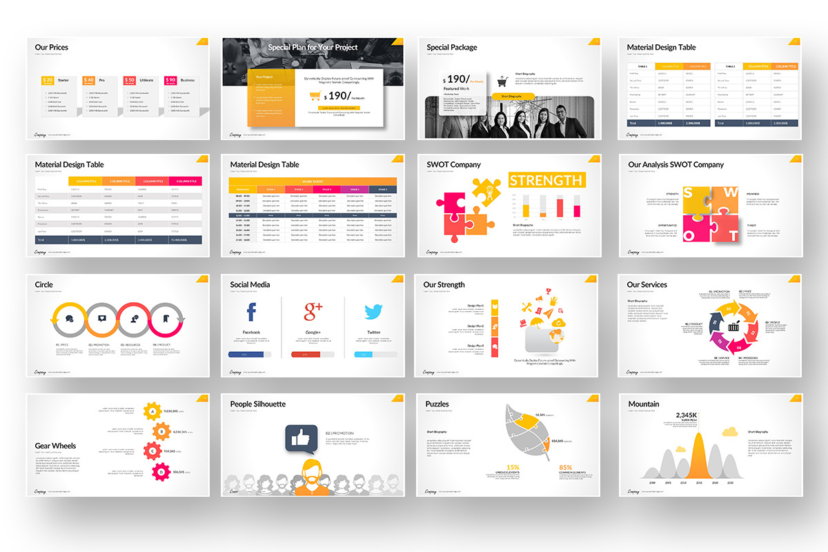 Company Market Powerpoint, a Presentation Template by Stock Shape (Photo 4 of 7)