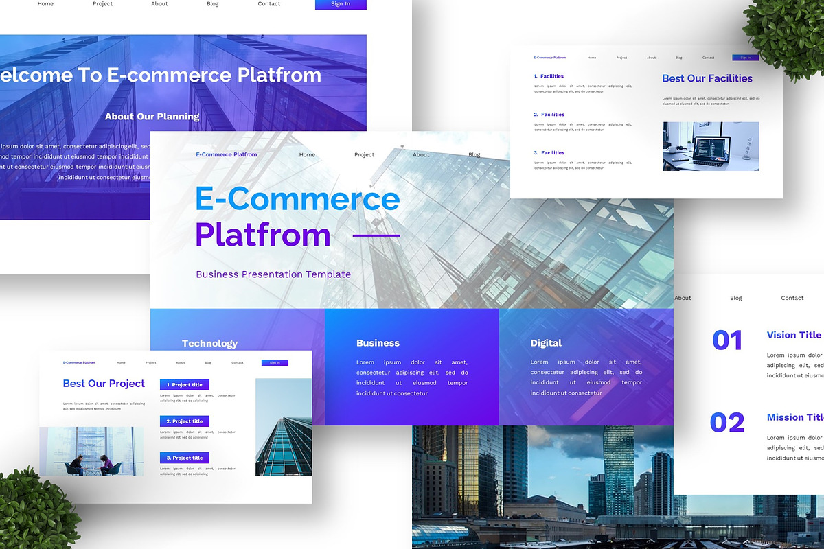 E-Commerce Platform - Business PPT preview 4