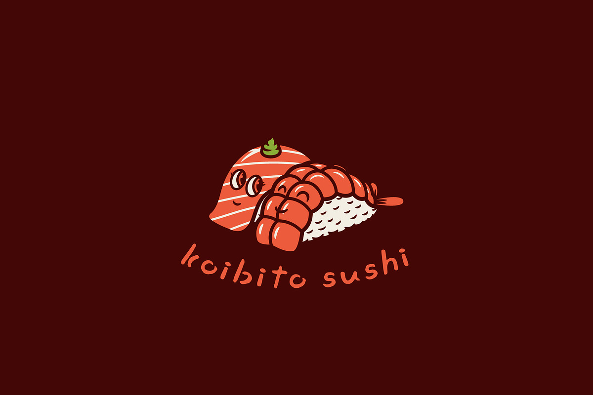 Koibito Sushi Logo Template, a Branding & Logo Template by Kreasi Malam (Photo 2 of 4)