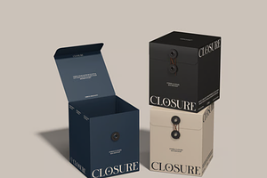 String Closure Box Mockup, a Packaging Mockup by graphicsauce