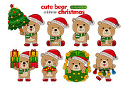 cute bear celebrate christmas, an Animal Illustration by MEDZ (Thumbnail 1 of 2)