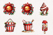 Whimsical Summer Clipart, an Illustration by CreationArt (Thumbnail 7 of 7)