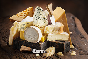 Variety of different cheese, a Food & Drink Photo by Volff