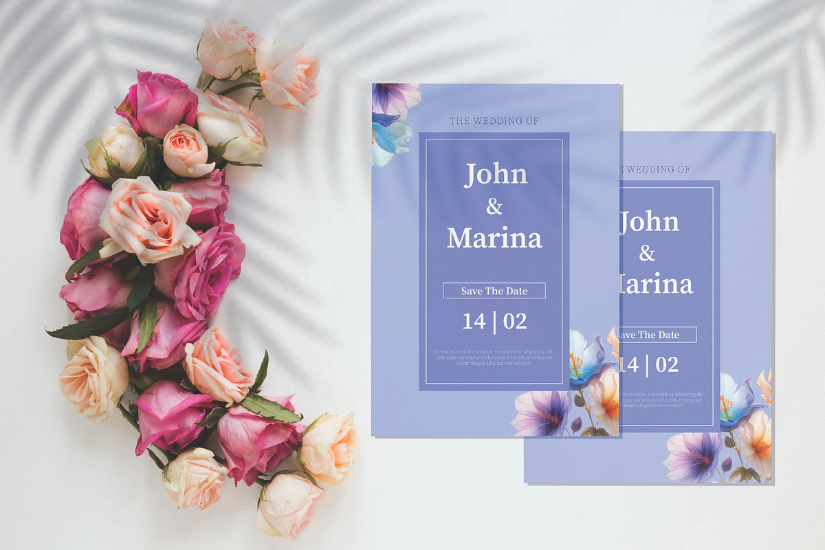 Beautiful Wedding Invitation Card, an Invitation Template by Workhu (Photo 2 of 3)