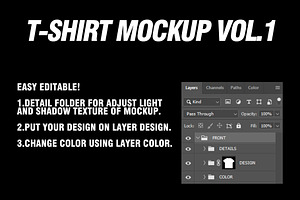 T-Shirt Mockup Vol.1 By 28Bloc