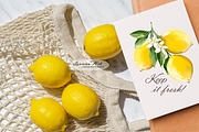 Lemons Clipart Set, a Seasonal Illustration by Leonaa art (Thumbnail 2 of 11)