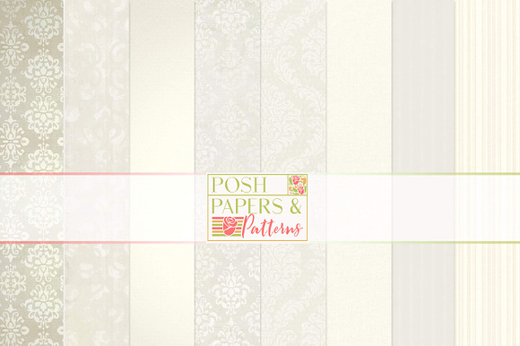 Vintage Damask Wedding Backgrounds preview 6
