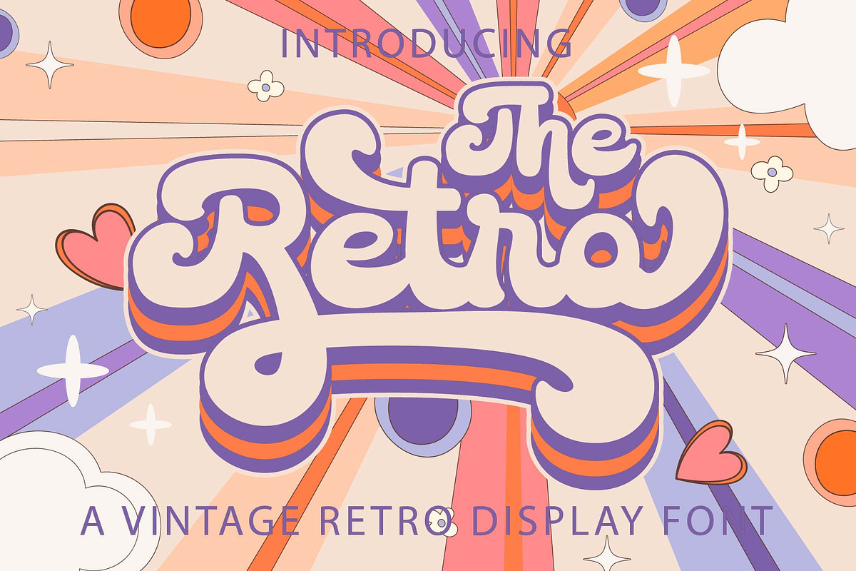 The Retro - Retro Font, a Script Font by Densu Creative (Photo 1 of 7)