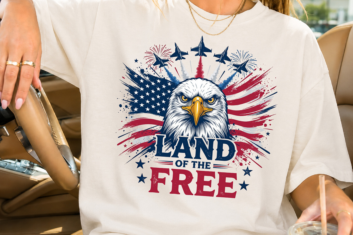 Land of the Free, 4th of July PNG, a Seasonal Illustration by Rose Art (Photo 3 of 7)