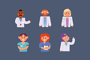 Nurse Cute Illustrations Set, a Healthcare Illustration by studiogstock (Thumbnail 2 of 4)