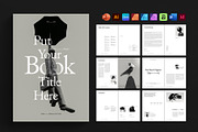 Book Title Layout Design Template, a Brochure Template by DesignCrest (Thumbnail 1 of 18)