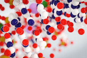 Abstract chemistry background containing molecule, chemistry, and atom