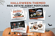 Real Estate Halloween Postcards, a Card Template by CreativeVinesStore (Thumbnail 1 of 7)