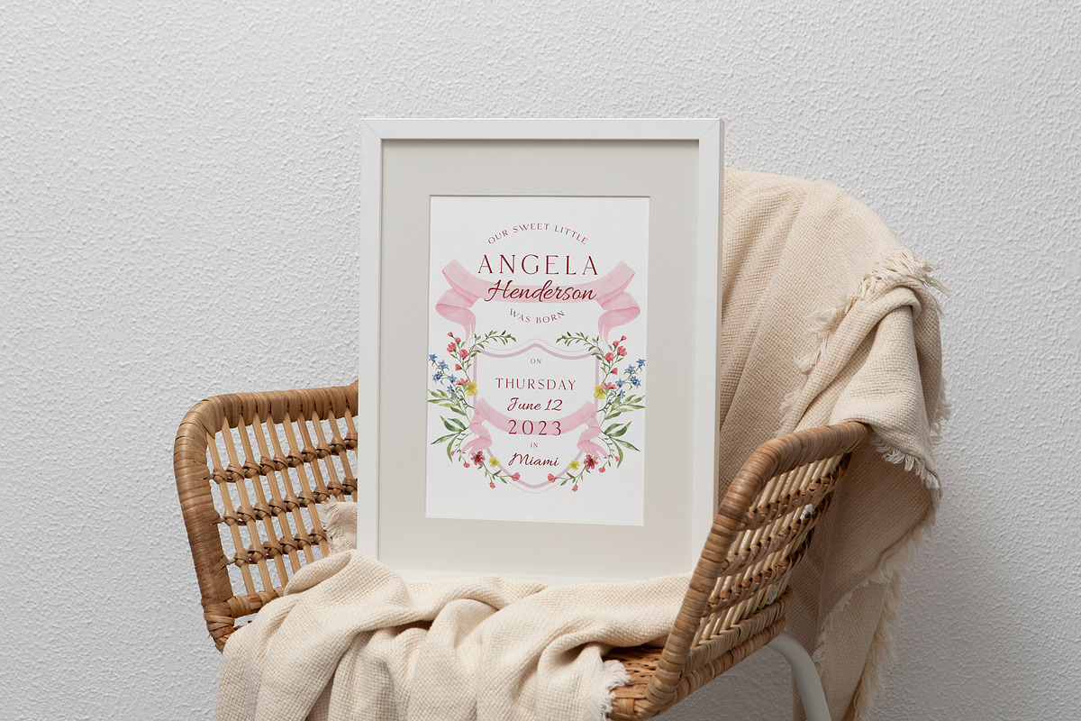 Floralia watercolor wedding crests, an Illustration by SunnyAfternoons (Photo 10 of 14)