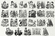 Christmas Scenes SVG Graphics, a Seasonal Illustration by DENIDigitalArtSudio (Thumbnail 7 of 8)