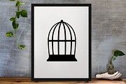 Cage Silhouette SVG, an Object Illustration by newminddesign (Thumbnail 3 of 3)