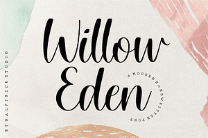 Willow Eden Modern Handwritten Font