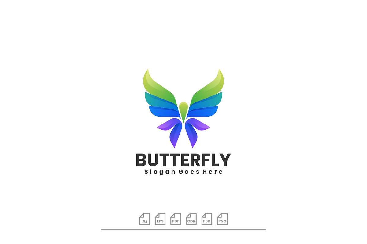 Logo Butterfly Gradient Colorful, a Branding & Logo Template by ARIF22GANTENG