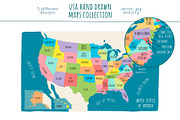 US maps collection, an Education Illustration by Illustrationsforteachers (Thumbnail 3 of 7)