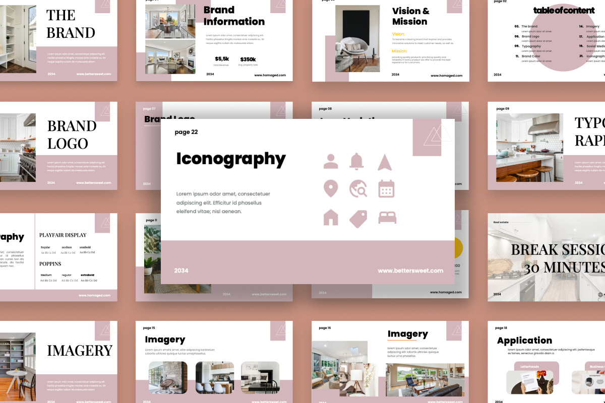 Real Estate Brand Identity PowerPoin, a Presentation Template by twinstd (Photo 3 of 4)