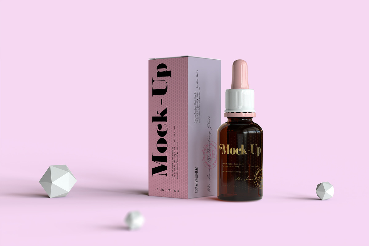 Dropper Bottle & Box Mock-Up BUNDLE, a Cups & Container Mockup by TSOBG (Photo 32 of 35)