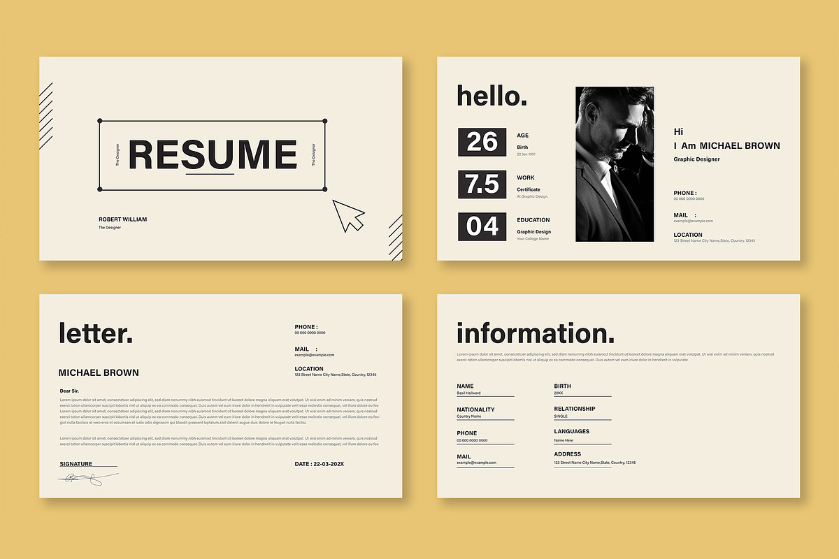 Resume Presentation Layout, a Presentation Template by Mighty-Slide (Photo 2 of 4)