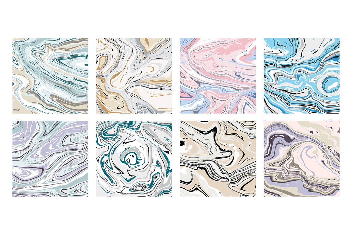 Vector Pastel Marble Patterns, a Pattern Graphic by Iryna Denysova (Photo 6 of 7)