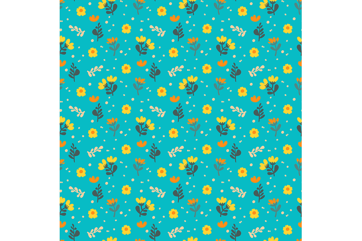 Blue Abstract Floral Seamless, a Pattern Graphic by Sharon Schwalbe (Photo 3 of 4)