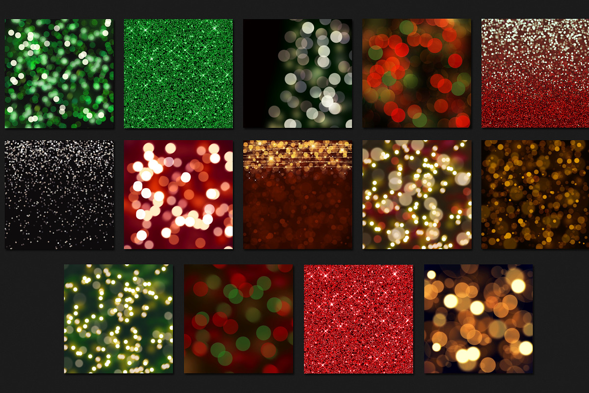 Christmas Bokeh Backgrounds, a Pattern Graphic by Paper Farms (Photo 2 of 2)