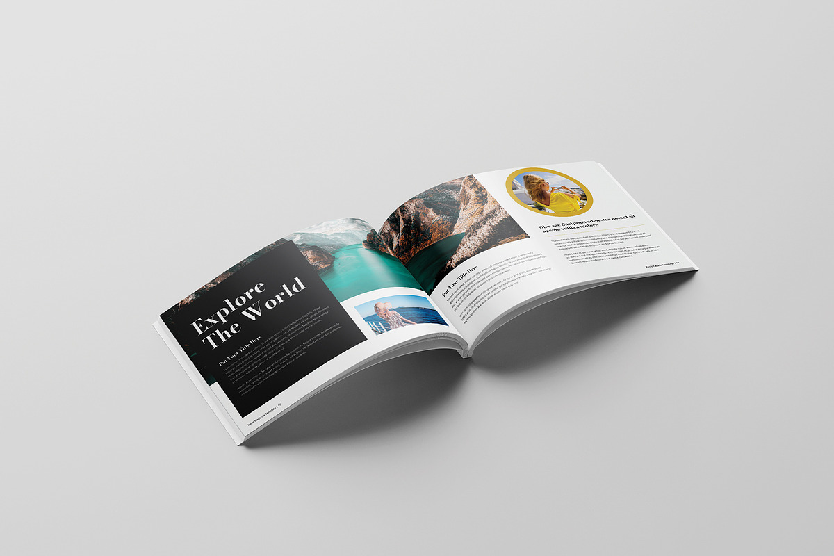 Travel Magazine Template Landscape preview 6