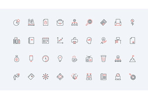 Business enterprise quality icons, an Object Illustration by Lemberg Vector