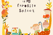 Autumn Floral Frame With Happy Kids, a Person Illustration by Maria Starus (Thumbnail 3 of 3)