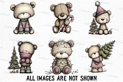 Whimsical Christmas Teddy Clipart, an Illustration by Craft Nest (Thumbnail 5 of 6)