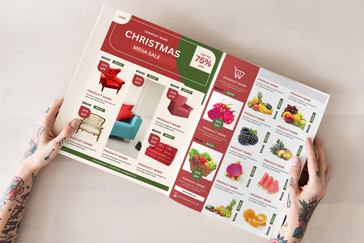 Christmas Products Flyer Template, a Flyer Template by Design Zone (Photo 4 of 5)