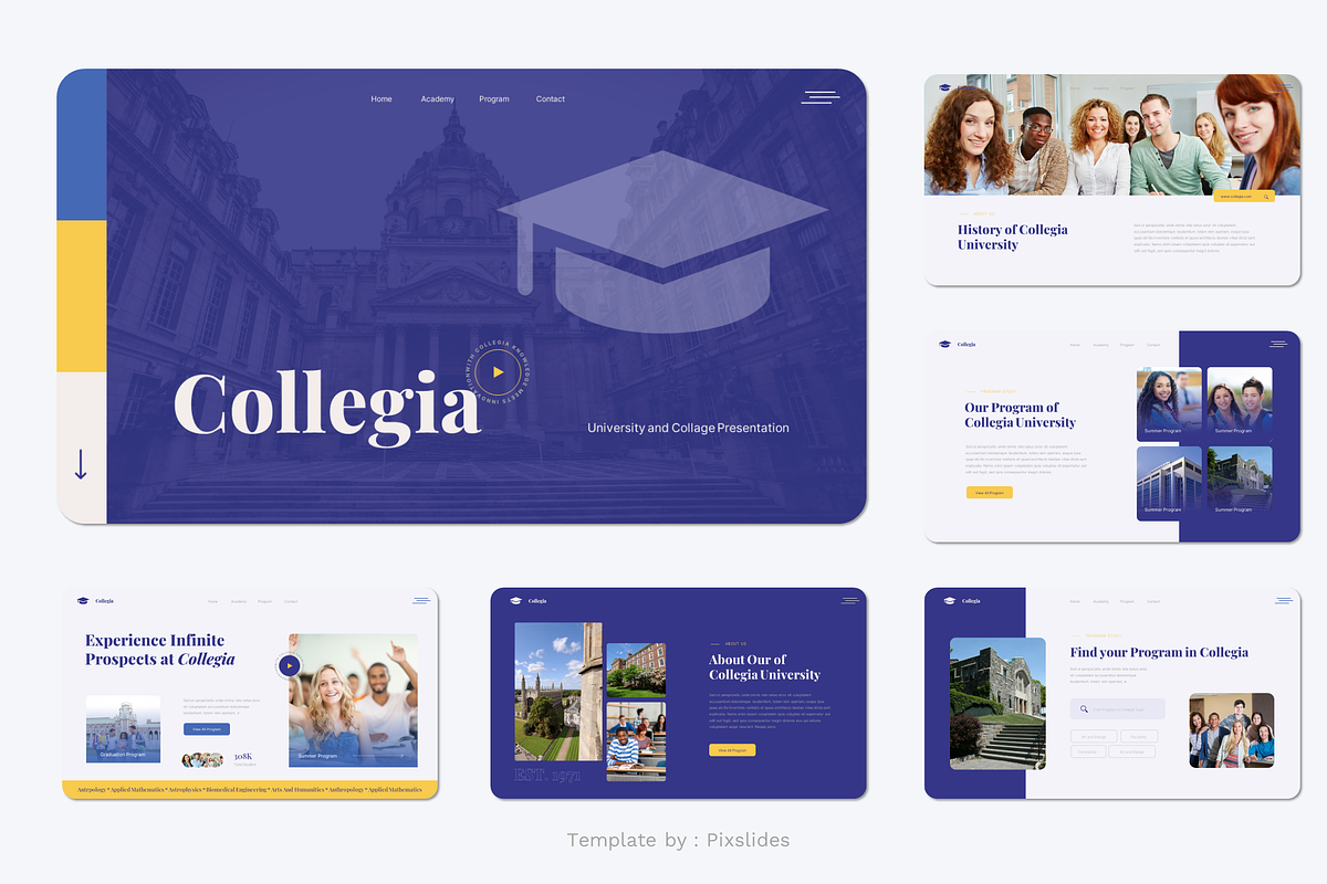University and College PowerPoint, a Presentation Template by Pixslides (Photo 2 of 7)