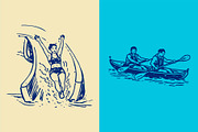 Watersport Vector Illustrations, a Sport Illustration by Rasgood (Thumbnail 7 of 10)