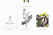 Ink botanicals, logos & patterns, a Texture Illustration by Lisa Glanz (Thumbnail 2 of 32)